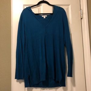 Blue long sleeve top